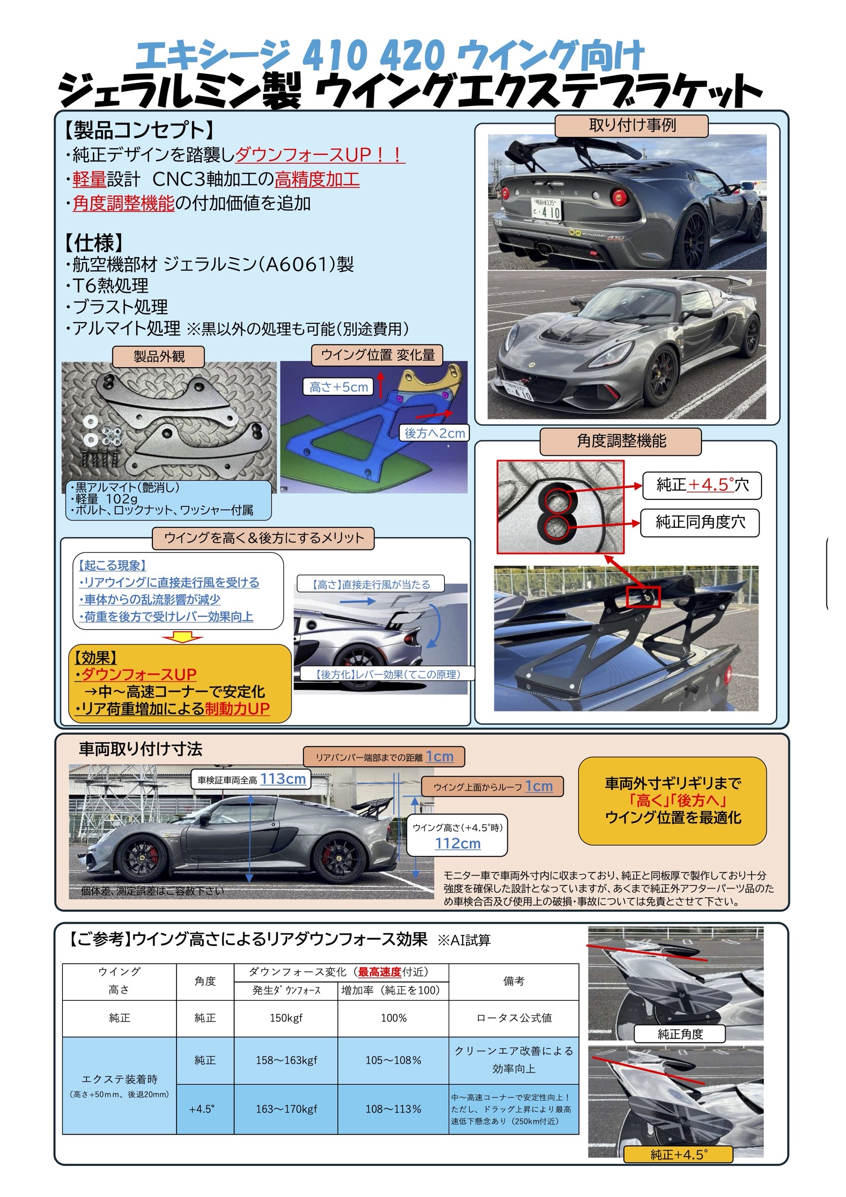 3.ジェラルミン製 ウイングエクステブラケット - 画像 (7)
